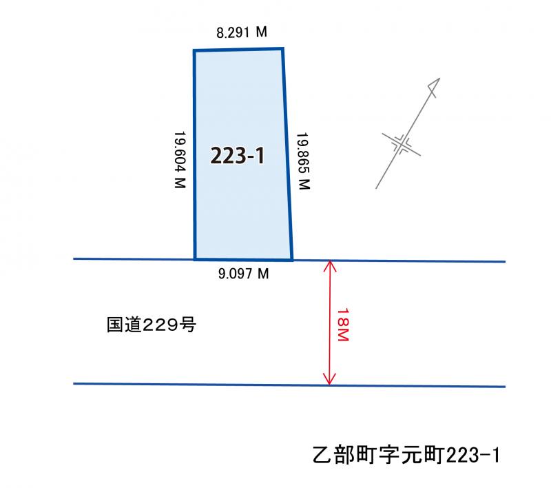  爾志郡 乙部町 字元町２２３番地１